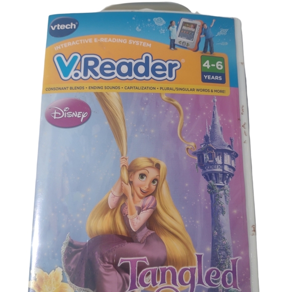 🆕 DISNEY Tangled VTech V.Reader Software Kids Interactive Game - Picture 1 of 7